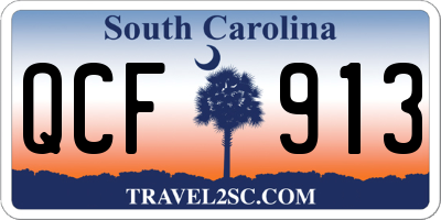 SC license plate QCF913