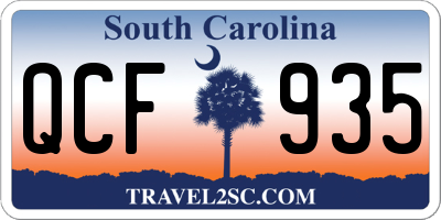 SC license plate QCF935