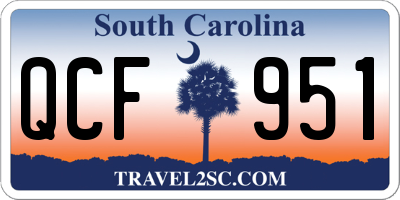 SC license plate QCF951