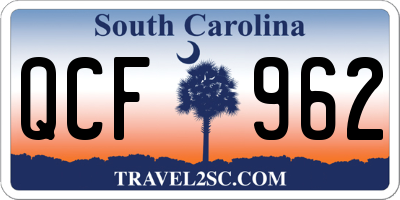 SC license plate QCF962