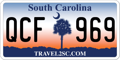 SC license plate QCF969