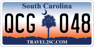 SC license plate QCG048
