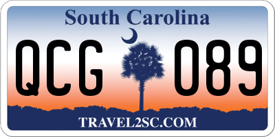 SC license plate QCG089