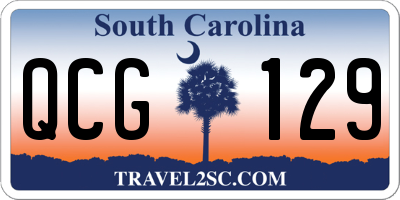 SC license plate QCG129