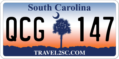 SC license plate QCG147