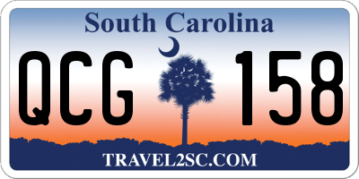 SC license plate QCG158