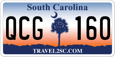SC license plate QCG160