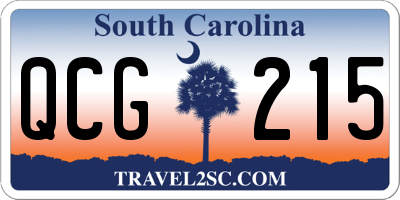 SC license plate QCG215