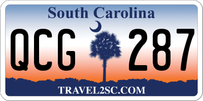 SC license plate QCG287