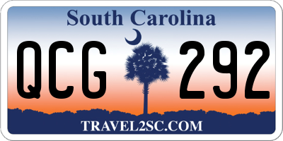 SC license plate QCG292