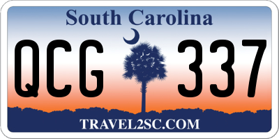 SC license plate QCG337
