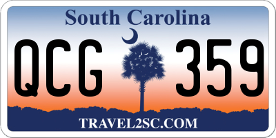 SC license plate QCG359