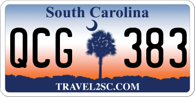 SC license plate QCG383