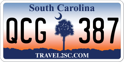SC license plate QCG387
