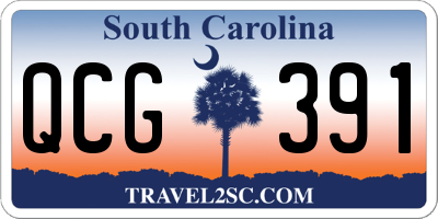 SC license plate QCG391
