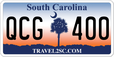SC license plate QCG400