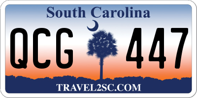 SC license plate QCG447