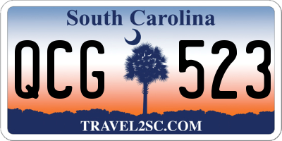 SC license plate QCG523