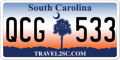 SC license plate QCG533