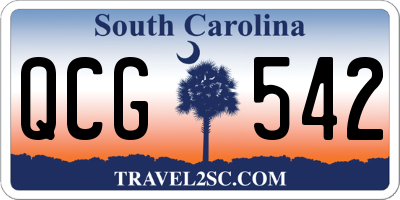 SC license plate QCG542