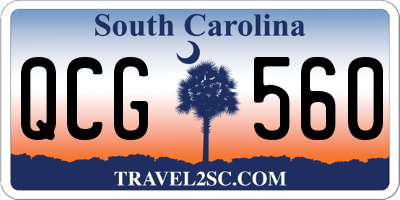 SC license plate QCG560