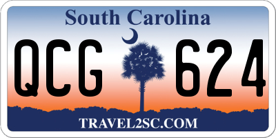 SC license plate QCG624