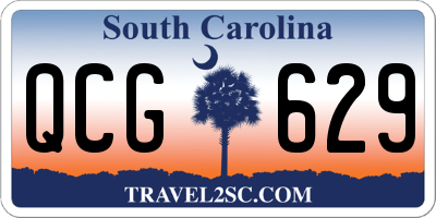 SC license plate QCG629