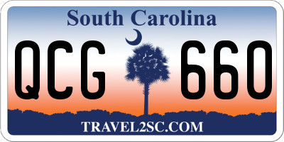 SC license plate QCG660