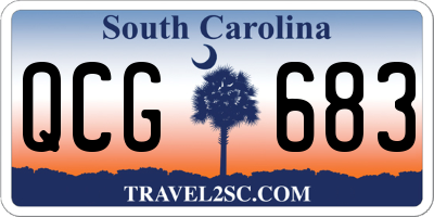 SC license plate QCG683