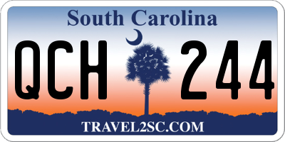 SC license plate QCH244
