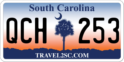 SC license plate QCH253