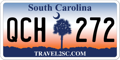 SC license plate QCH272