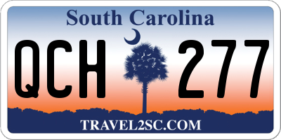 SC license plate QCH277