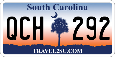 SC license plate QCH292