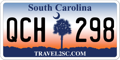 SC license plate QCH298
