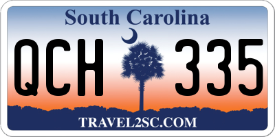 SC license plate QCH335