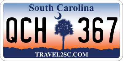 SC license plate QCH367