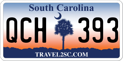 SC license plate QCH393