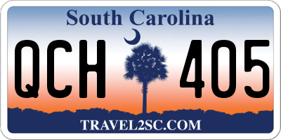 SC license plate QCH405