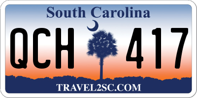 SC license plate QCH417