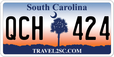SC license plate QCH424