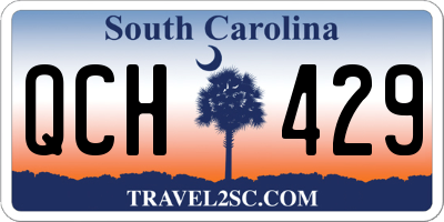 SC license plate QCH429