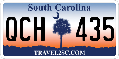 SC license plate QCH435