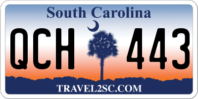 SC license plate QCH443