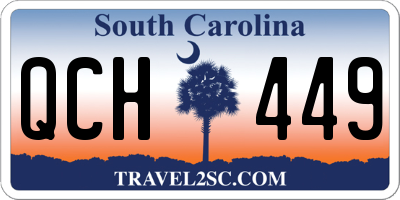 SC license plate QCH449