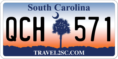 SC license plate QCH571