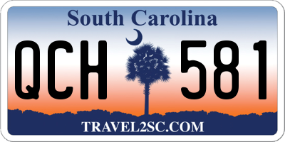 SC license plate QCH581