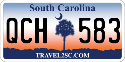 SC license plate QCH583