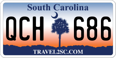 SC license plate QCH686