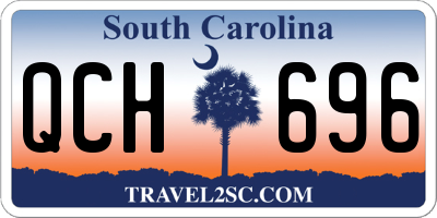SC license plate QCH696